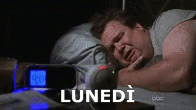  GIF buon lunedì - piange