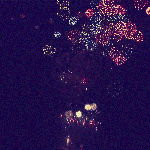  GIF Auguri di Buon anno - Fuochi d'artificio - Happy New Years 