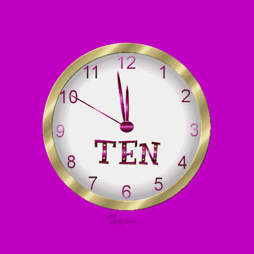  GIF Auguri di Buon anno conto alla rovescia countdown - Happy New Years 