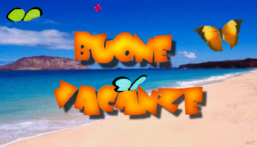 GIF vacanze estive - Buone Ferie - Buone Vacanze
