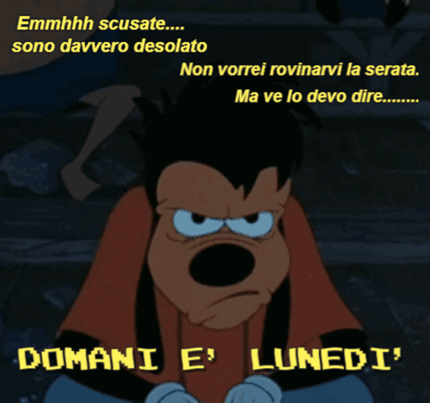 GIF domani è lunedi