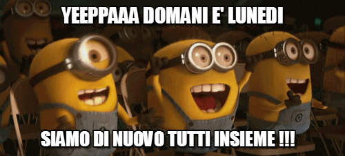 GIF domani è lunedi