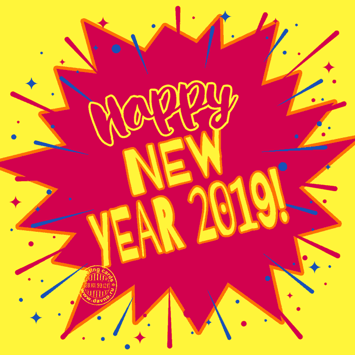 GIF Buon Anno 2019 - Happy new Year 