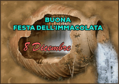 GIF Buona festa dell'immacolata "8 Dicembre"
