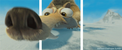 GIF 3D - Scrat - L'era glaciale