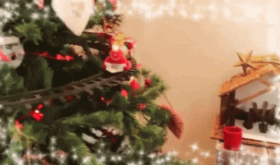 Gif "Vagone di Auguri" di Buon Natale