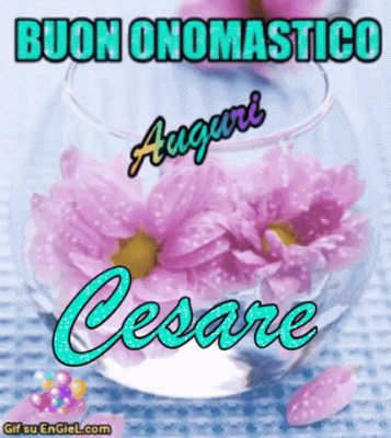 GIF buon onomastico Cesare