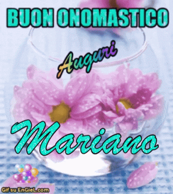 GIF buon onomastico Mariano