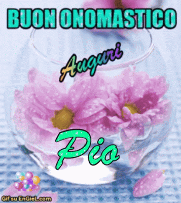 GIF buon onomastico Pio