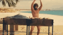 GIF carne su barbecue