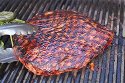 GIF carne su barbecue