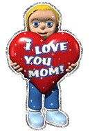 GIF I Love You Mom with heart and glitter