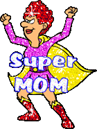 GIF Super Mom ready for action.