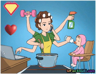 GIF Super mom