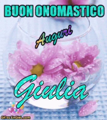 GIF buon onomastico Giulia