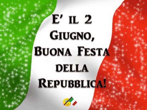 GIF buona Festa della Repubblica - 2 Giugno