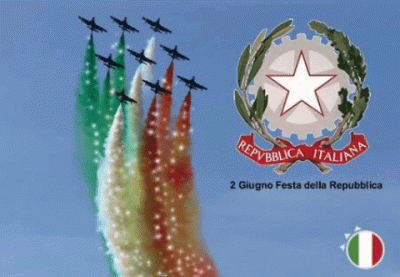 GIF buona Festa della Repubblica - 2 Giugno