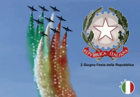 GIF buona Festa della Repubblica - 2 Giugno