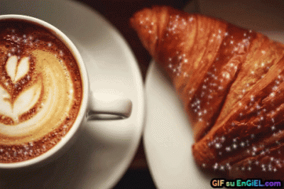 GIF cornetto e cappuccino