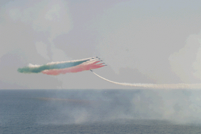 GIF frecce tricolori aerei