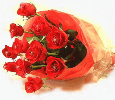 GIF mazzo di rose rosse