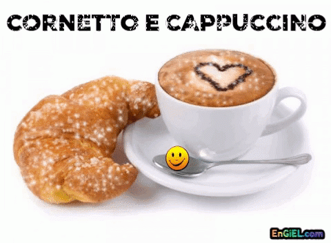 GIF Cornetto e cappuccino