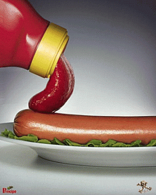 GIF ketchup e wurstel