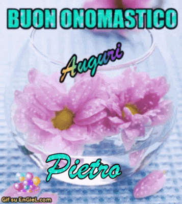 GIF buon onomastico Pietro