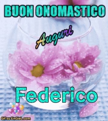 GIF Buon Onomastico Federico