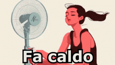 GIF Ventilatore "Fa Caldo"