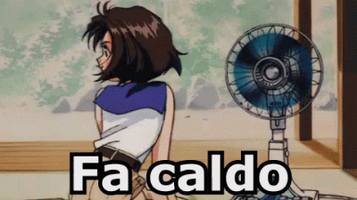 GIF Ventilatore "Fa Caldo"