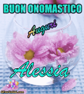 GIF Buon Onomastico Alessia