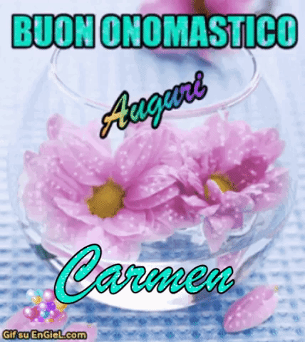 GIF Buon Onomastico Carmen