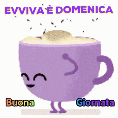 gif evviva è domenica - buona giornata