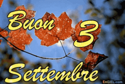 GIF Buon 3 Settembre