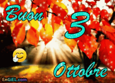GIF Buon 3 Ottobre
