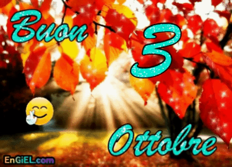 GIF Buon 3 Ottobre