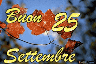 GIF Buon 25 Settembre