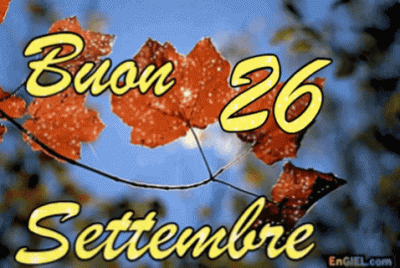 GIF Buon 26 Settembre