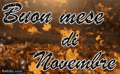 GIF Buon mese di Novembre