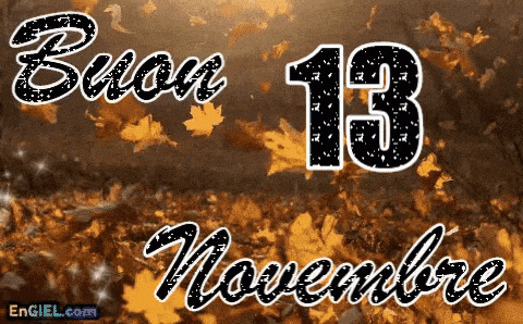 GIF Buon 13 Novembre