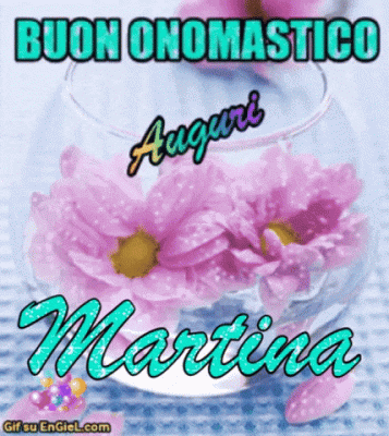 GIF Buon Onomastico Martina