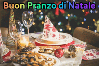 GIF Buon Pranzo di Natale