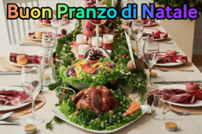 GIF Buon Pranzo di Natale