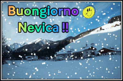 GIF Buongiorno Nevica