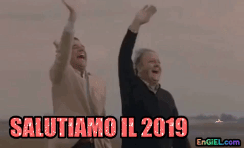 GIF Salutiamo il 2019 - Buon 2020