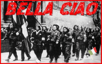GIF Bella CIAO - GIF Buon 25 Aprile - GIF festa Nazionale della liberazione