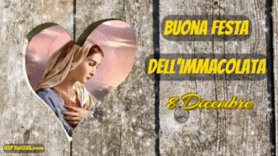 GIF Buona Festa dell'Immacolata