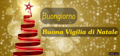 GIF Buongiorno e Buona Vigilia di Natale