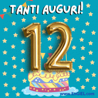 Buon Compleanno 12 anni GIF